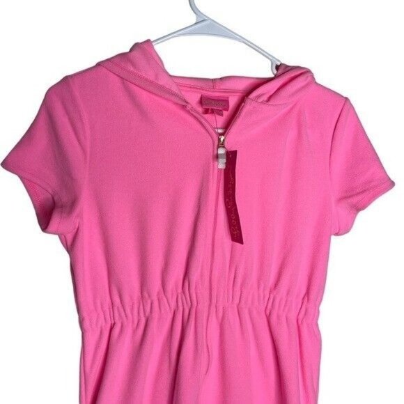 Lilly Pulitzer Girls Chaplin Cover-Up Resort Barbiecore Size XL - Picture 4 of 9